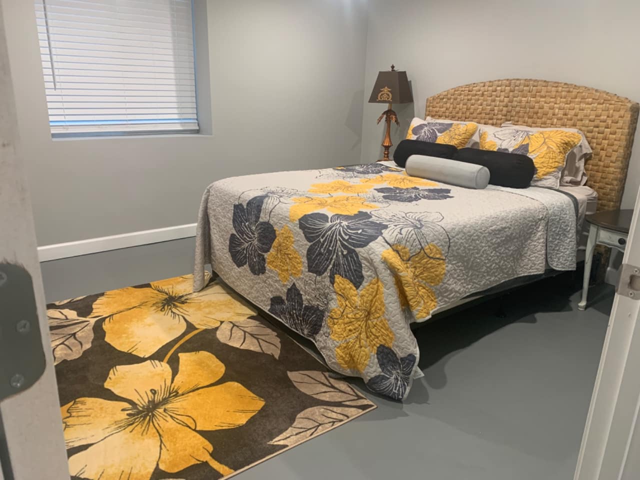 Furnished bedroom ready for move-in